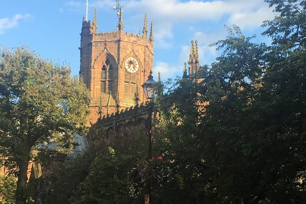 St. Mary's Church seen through the trees